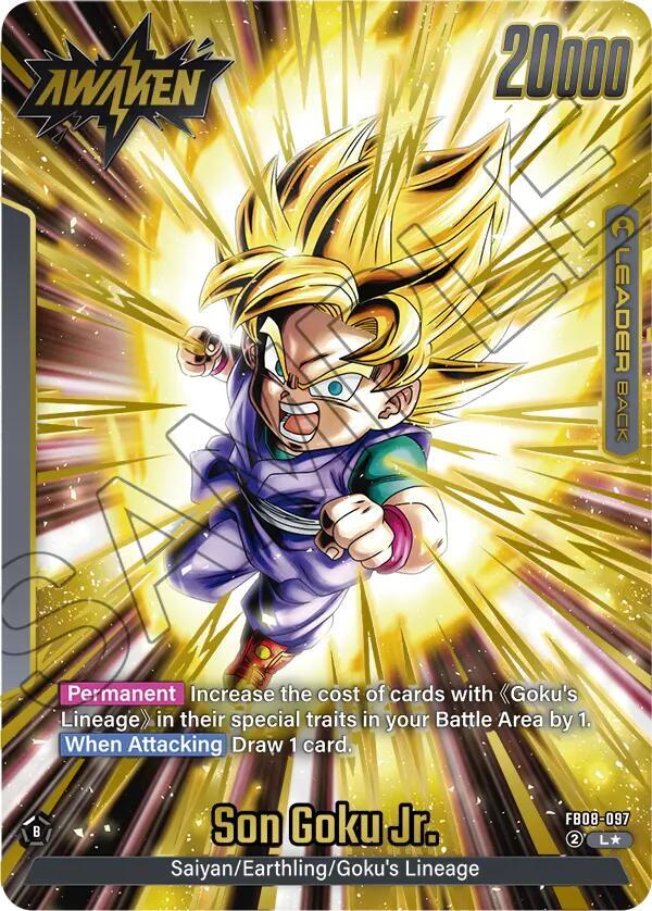 Son Goku Jr FB08 097 Alternate Art card