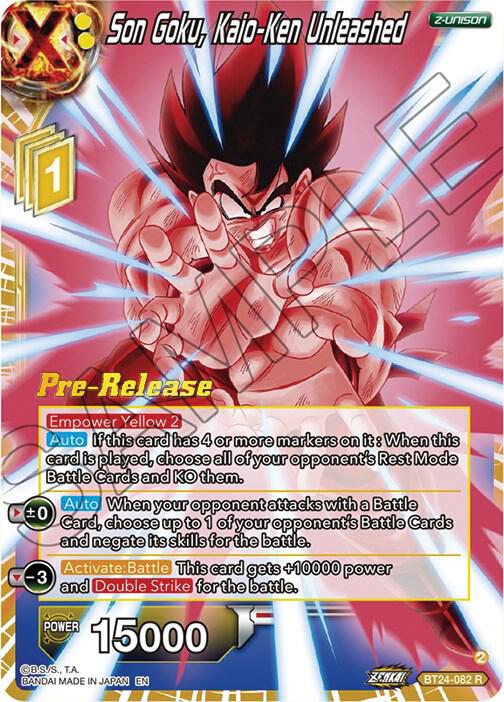 Son Goku Kaio Ken Unleashed BT24-082