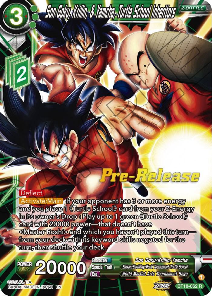 Son Goku Krillin and Yamcha Turtle School Inheritors BT18-062