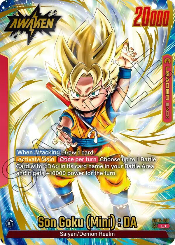 Son Goku Mini DA Alternate Art FB05-001 carta