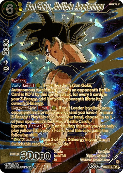Son Goku Multiple Awakenings SPR BT23-109
