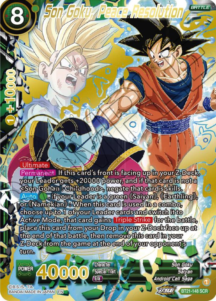 Son Goku Peace Resolution BT21-148