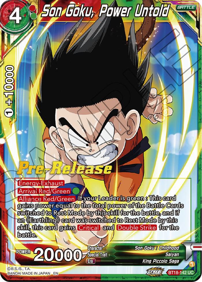 Son Goku Power Untold BT18-142