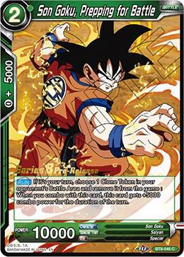 Son Goku Prepping for Battle BT8-046_PR card