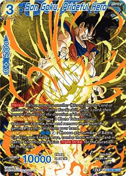 Son Goku Prideful Hero BT8-127 carta