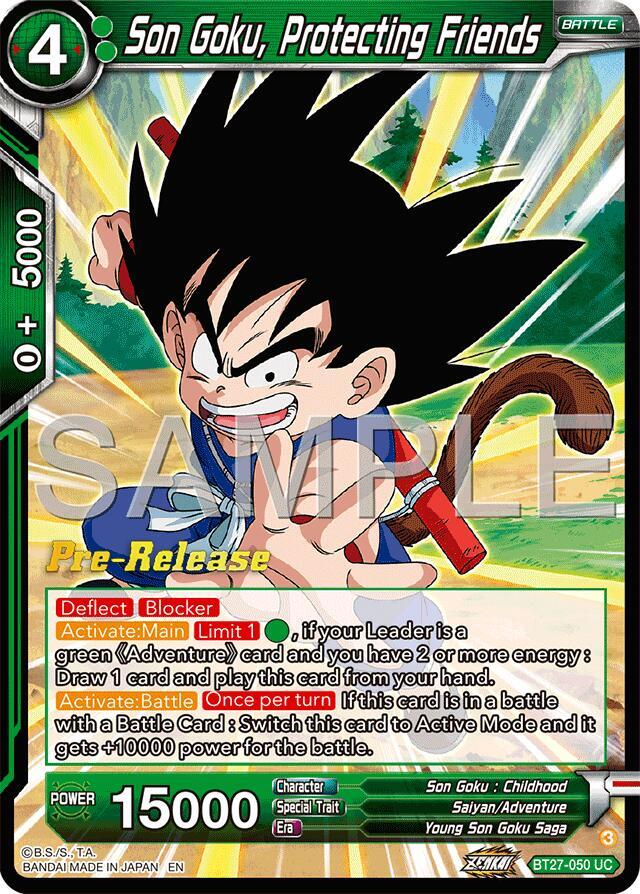 Son Goku Protecting Friends BT27-050