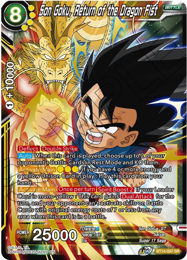 Son Goku Return of the Dragon Fist BT14-097