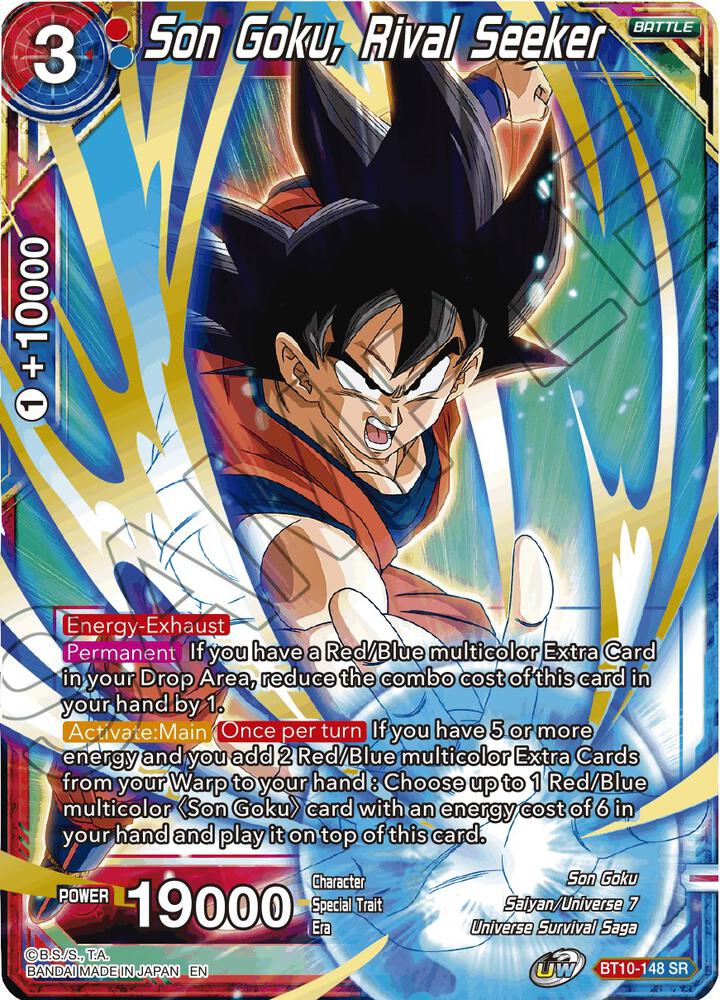 Son Goku Rival Seeker BT10-148 carta