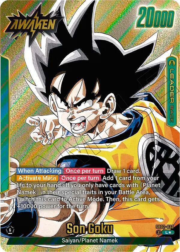 Son Goku SB02 033 Gold card