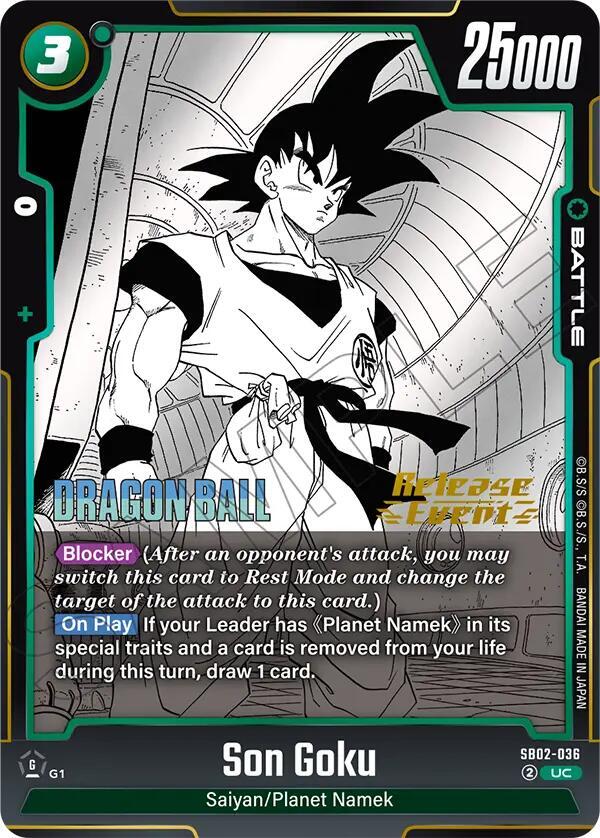 Son Goku SB02 036 card