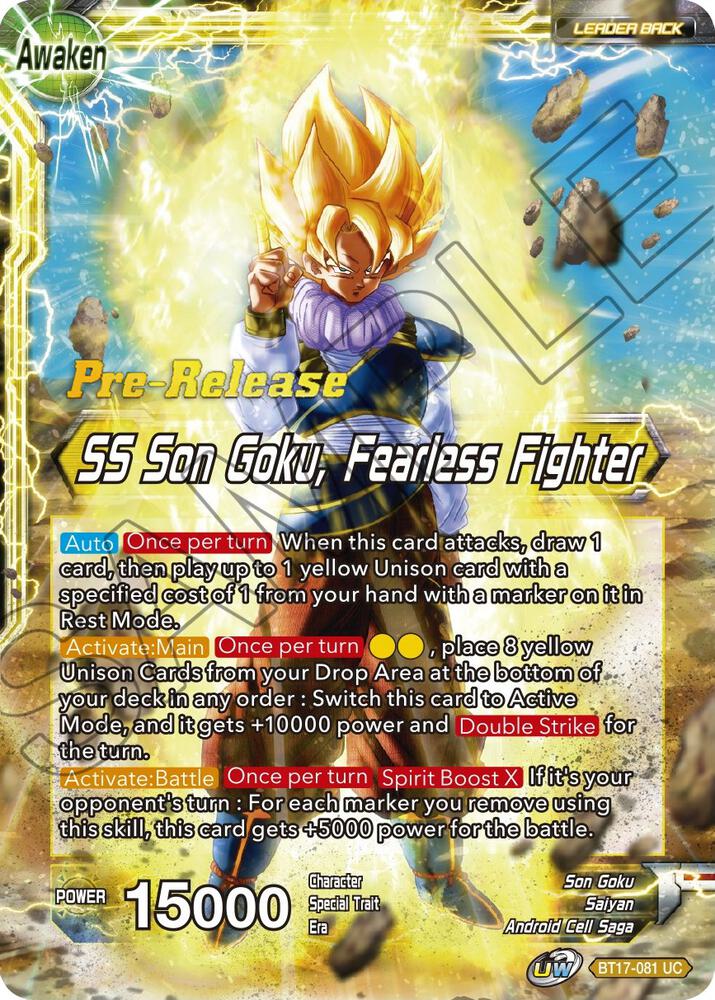Son Goku SS Son Goku Fearless Fighter BT17-081