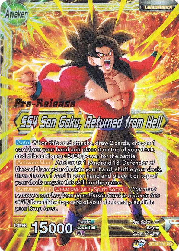 Son Goku SS4 Son Goku Returned from Hell BT14-091