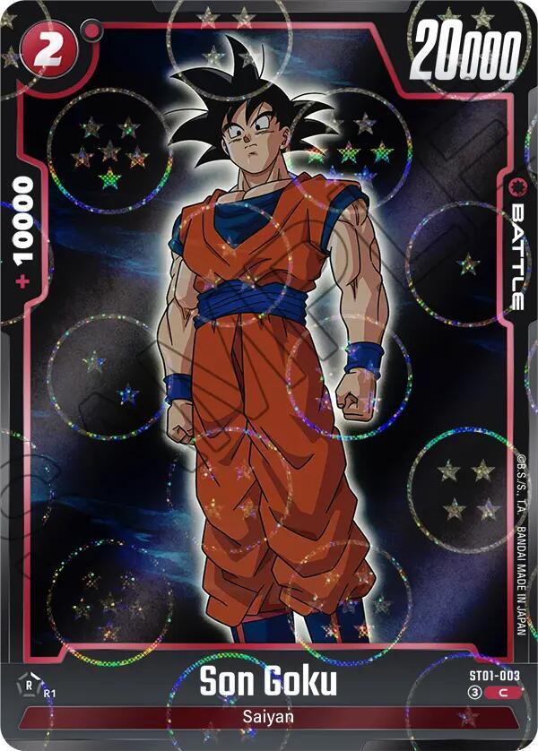 Son Goku ST01 003 Dragon Ball Pattern carta