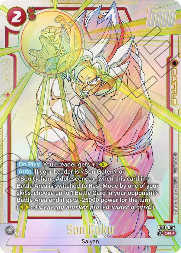Son Goku ST01 004 Alternate Art carta
