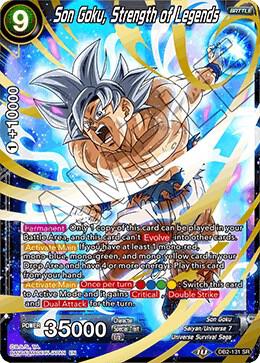 Son Goku Strength of Legends DB2-131 carta