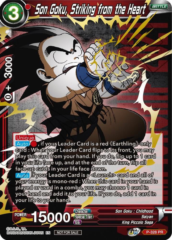 Son Goku Striking from the Heart Championship Pack 2021 Vol1 P-328