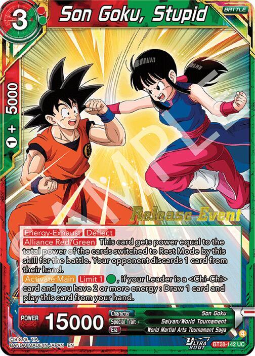 Son Goku Stupid BT28-142 card