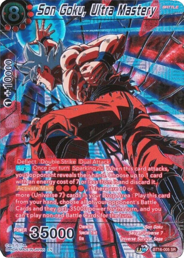 Son Goku Ultra Mastery Alternate Art BT16-005