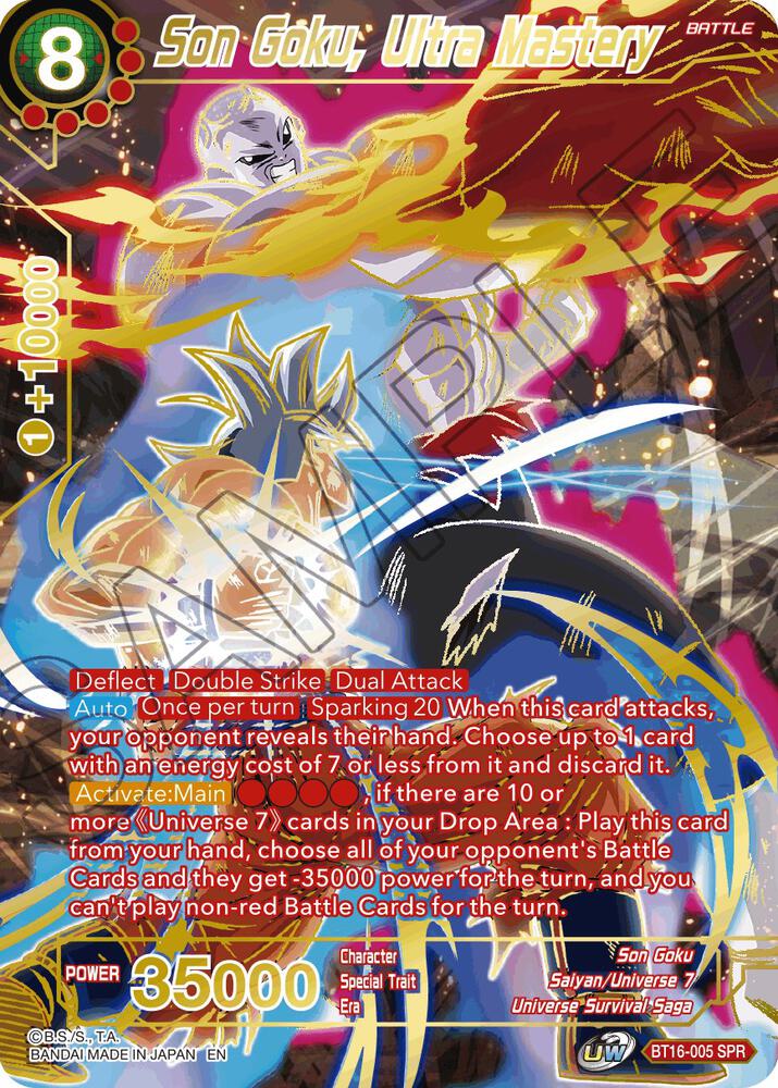 Son Goku Ultra Mastery SPR BT16-005