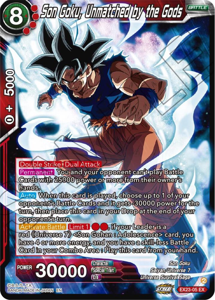 Son Goku Unmatched by the Gods EX23-05