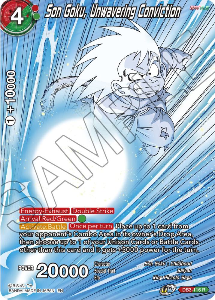 Son Goku Unwavering Conviction DB3-116