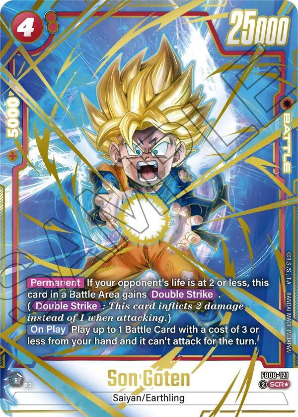 Son Goten FB08 121 Alternate Art carta