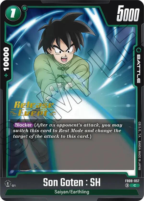 Son Goten SH FB09-057 carta