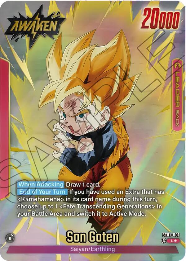 Son Goten ST01 001 Alternate Art carta