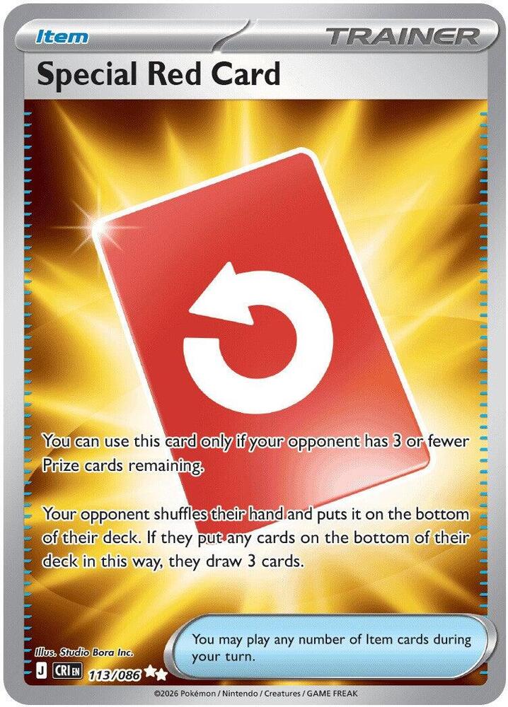 Special Red Card 113/086 card
