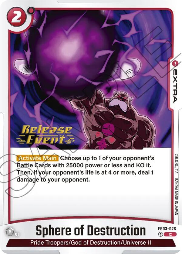Sphere of Destruction FB03-026 carta