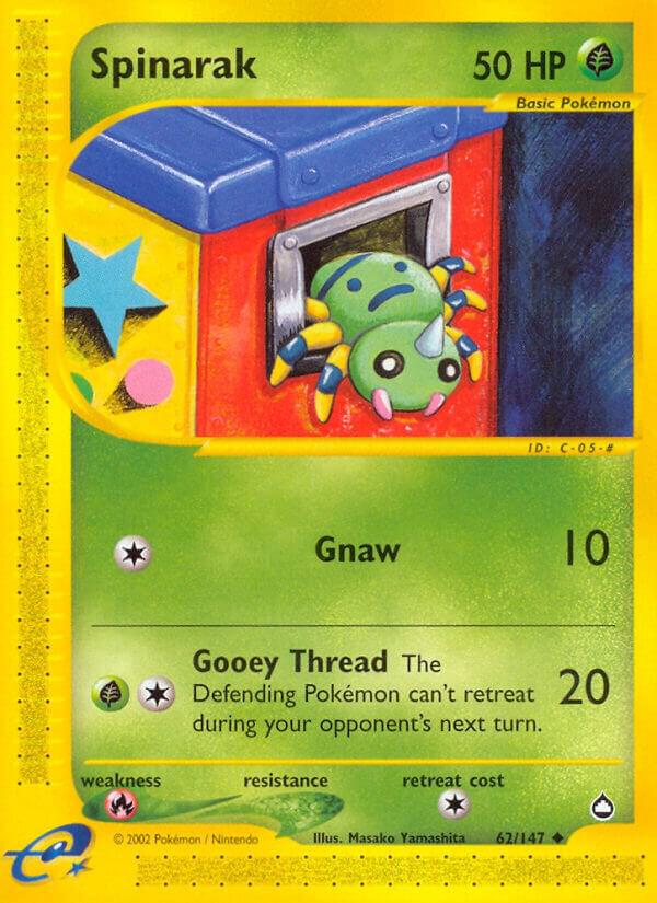 Spinarak 62 062/147 card