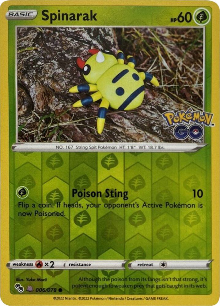 Spinarak Peelable Ditto 006/078