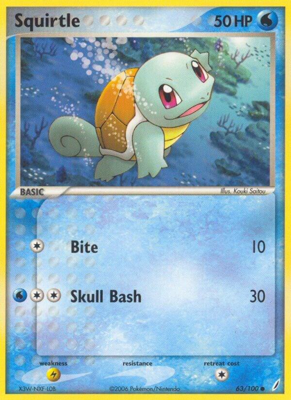 Squirtle 063 100 carta