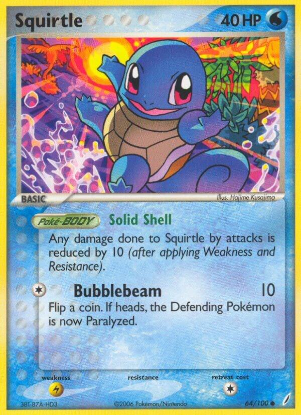 Squirtle 064 100 card