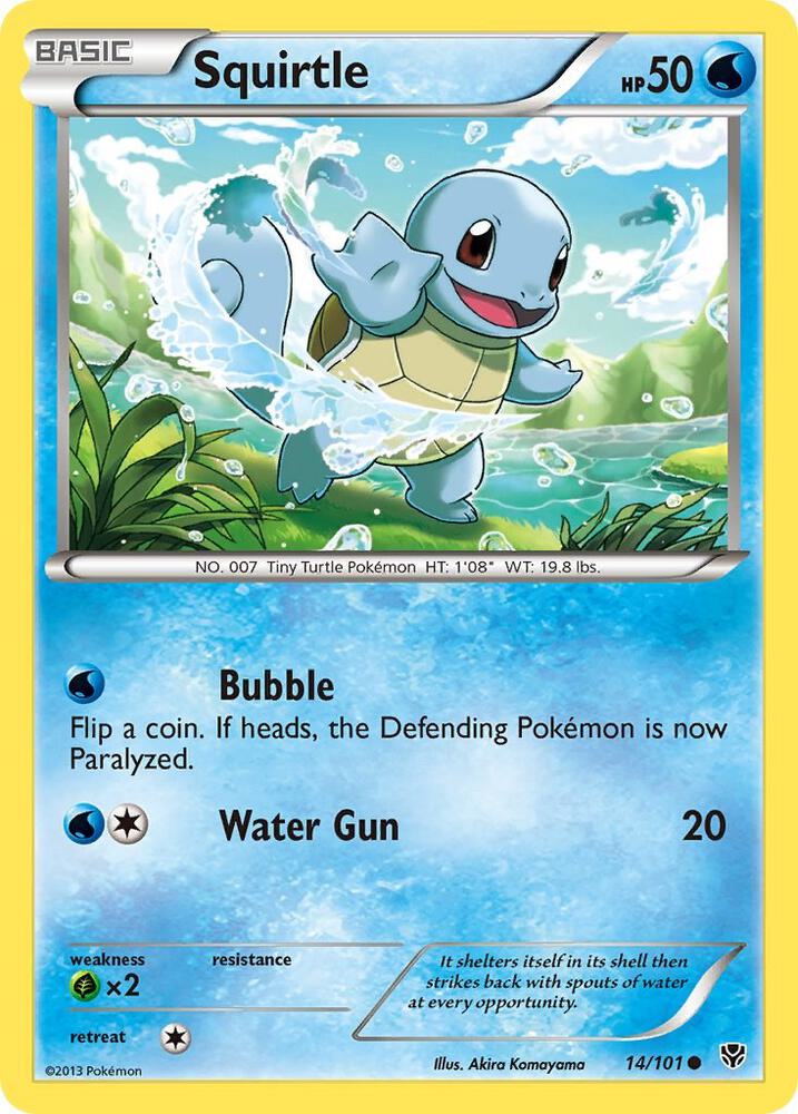 Squirtle 14/101 card