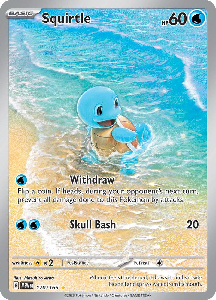 Squirtle 170/165 card