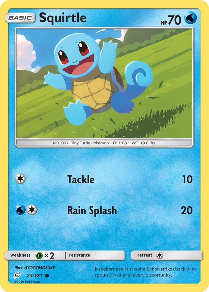 Squirtle 23 23/181 carta