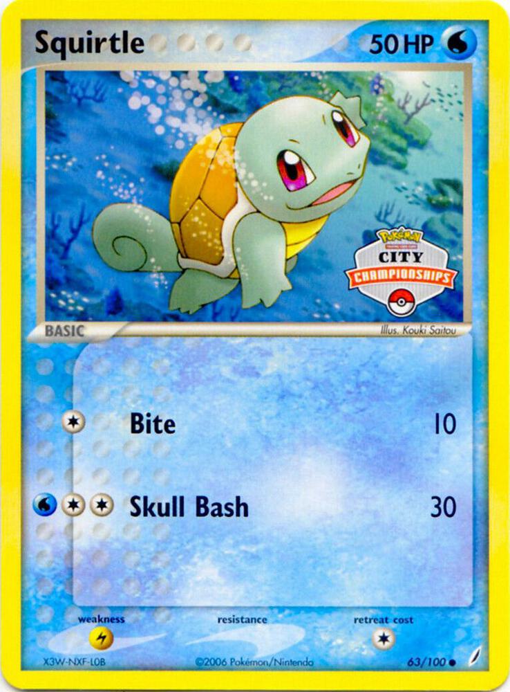 Squirtle 63 100 City Championships 063/100