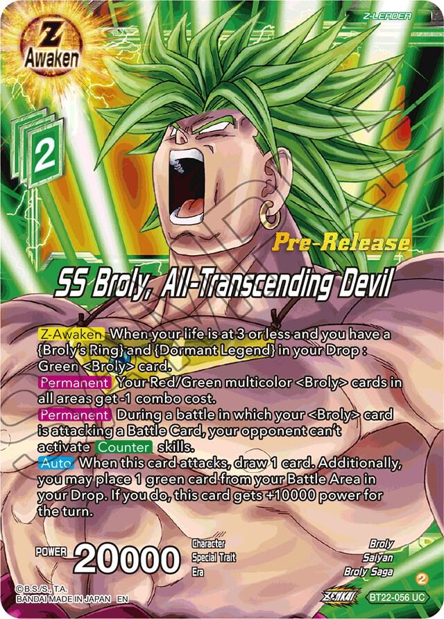 SS Broly All Transcending Devil BT22-056