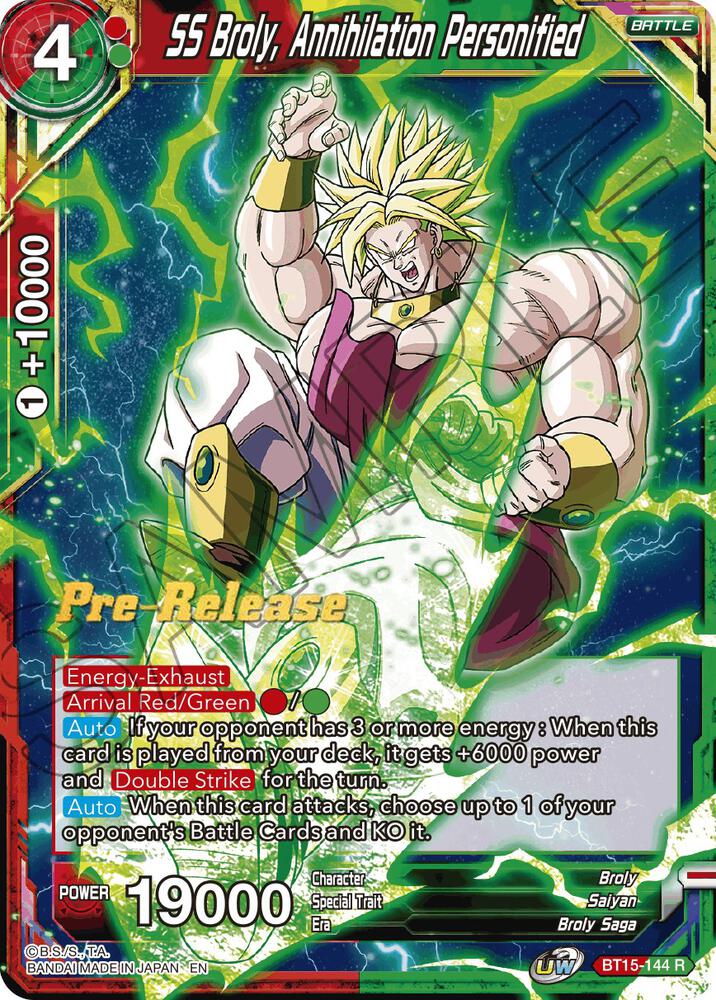 SS Broly Annihilation Personified BT15-144