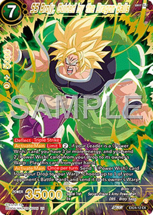 SS Broly Guided by the Dragon Balls EX24-12 card
