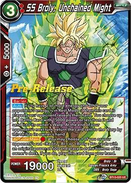 SS Broly Unchained Might BT13-025