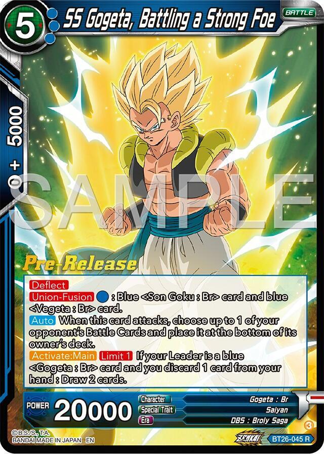 SS Gogeta Battling a Strong Foe BT26-045 carta