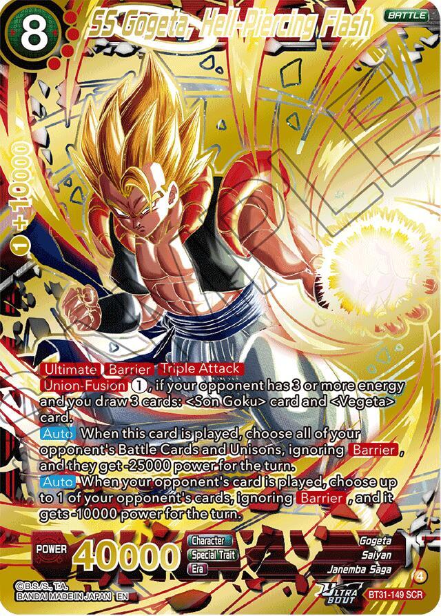 SS Gogeta Hell Piercing Flash BT31-149 carta