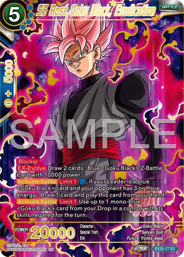 SS Rose Goku Black Eradication EX25-17 card