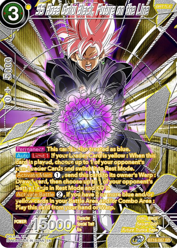 SS Rose Goku Black Future on the Line BT16-087