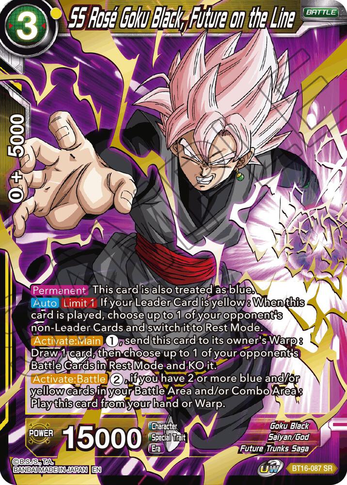 SS Rose Goku Black Future on the Line BT16-087