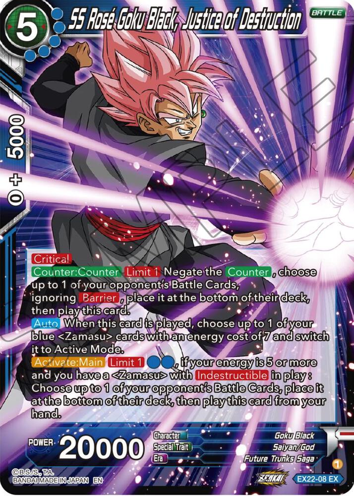 SS Rose Goku Black Justice of Destruction EX22-08
