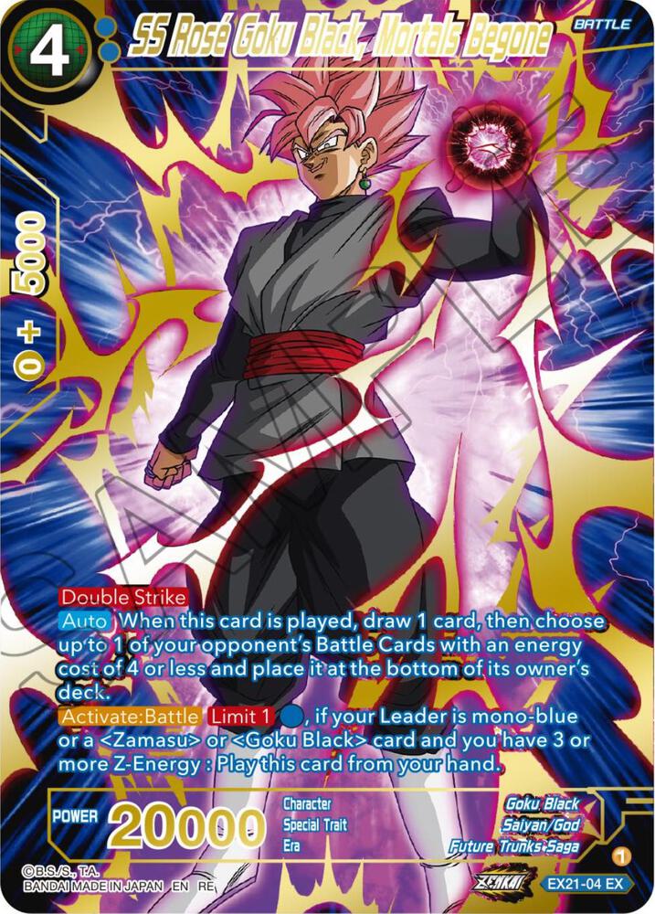 SS Rose Goku Black Mortals Begone Alternate Art EX21-04