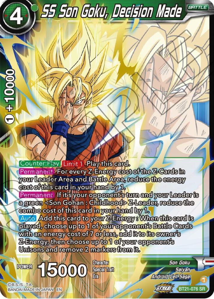 SS Son Goku Decision Made BT21-076